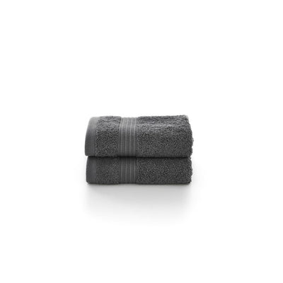 Deyongs Bliss 100% Pima Cotton Face Cloths Carbon 2 Pack 30cm x 30cm