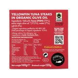 Fish4Ever Yellowfin Tuna in Organico Olive Oil 160g - British product