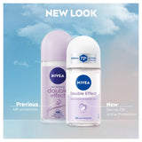 NIVEA Double Effect Anti-Perspirant Deodorant Roll-On 50ml, imported from the UK