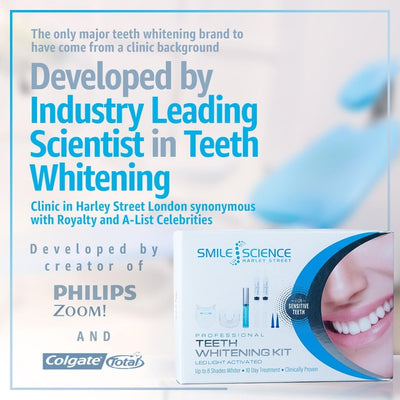 Smile Science Professionelles Zahnaufhellungs-Kit mit LED-Licht, 17 ml