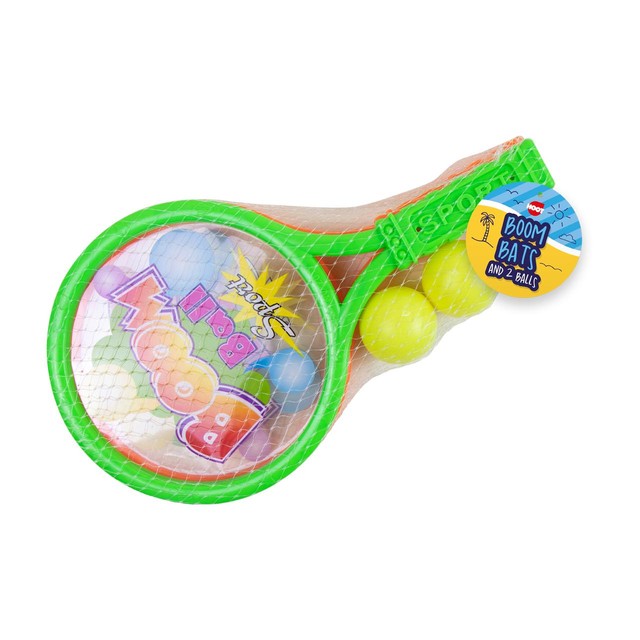 Hoot Boom Bat racket set with balls, UK version