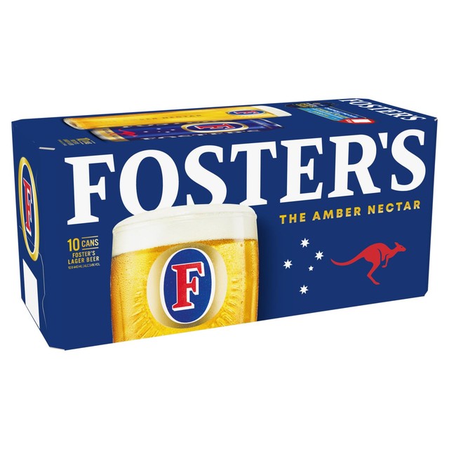 Foster's lager 10 x 440ml cans - British product