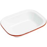 Marks & Spencer Emaille paiform hvit 28cm - Britisk produkt