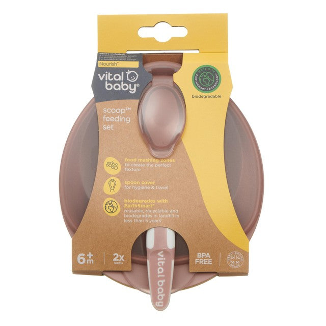 Vital Baby feeding set natural berry 2pk (British brand)