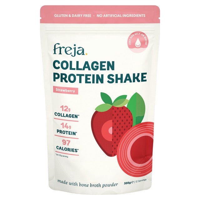 Freja Collagen Protein Shake Strawberry 300g - British product