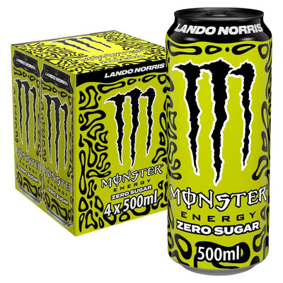 M&S Monster Energy Lando Norris Zero Sugar Melon Yuzu Carbonated Energy Drink 500ml- Buy online at McGrocer