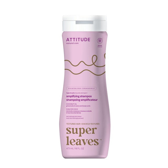 Attitude Super Leaves Amplifying Shampoo Coconut Oil 473ml - British product