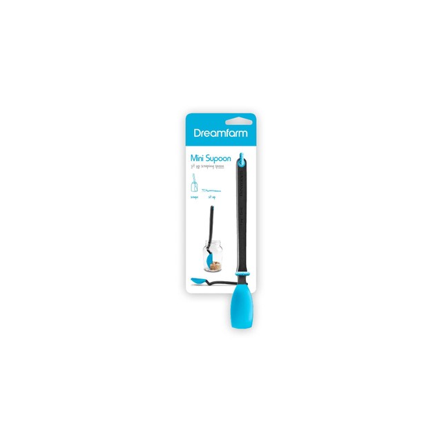 Dreamfarm MiniSupoon blue scraping spoon, imported from the UK