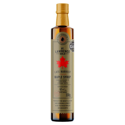 Sirop d'érable St. Lawrence Gold, récolte tardive, catégorie A, 330 g