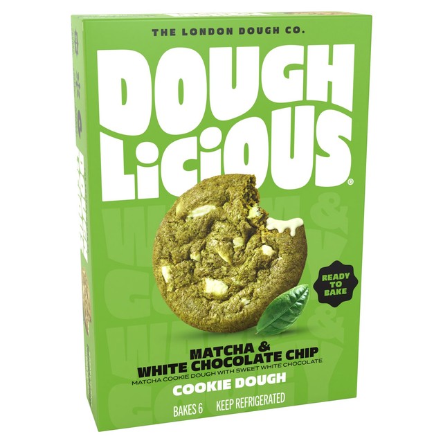 Doughlicious Matcha & White Chocolate Cookie Dough 204g - British product