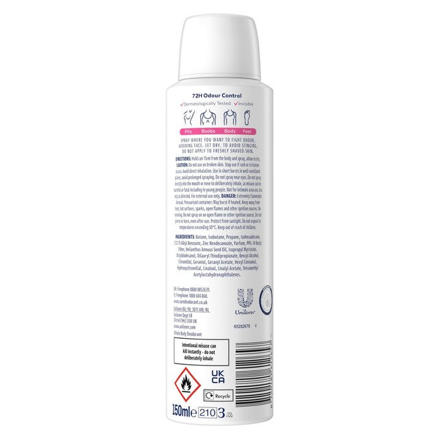Sure Wild Rose deodorant spray 150ml (British brand)