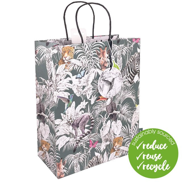 Deva Designs Tropical Animals Large Gift Bag (British brand)