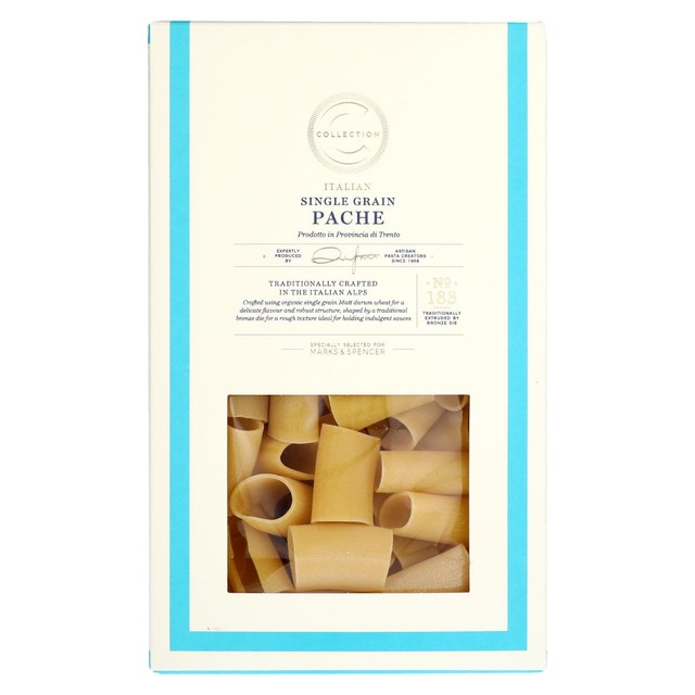 M&S Italian Single Grain Pache pasta 500g, imported from the UK