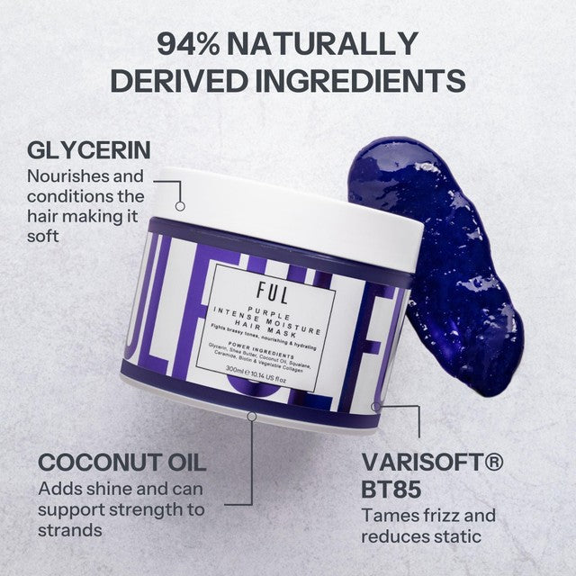 FUL purple hair mask for blonde and grey hair 300ml - British product