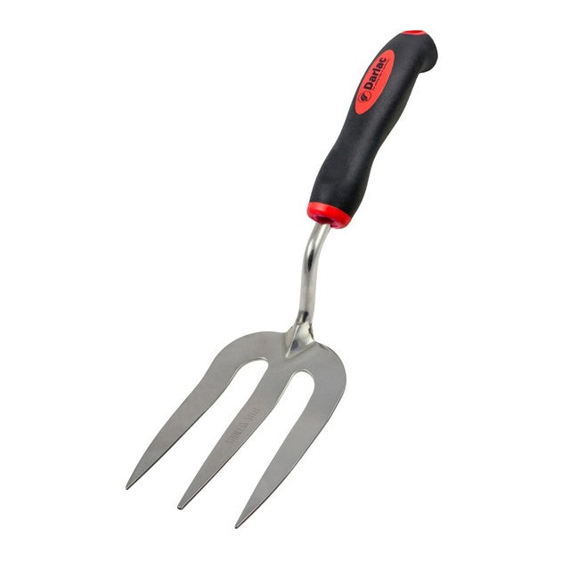 Darlac stainless steel hand fork gardening tool, imported from the UK
