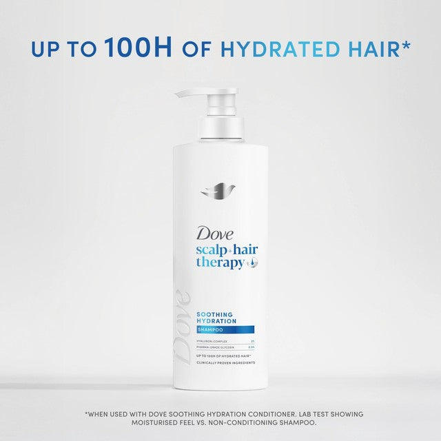 Dove Soothing Hydration shampoo, UK version