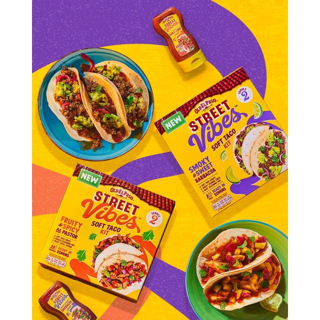 Old El Paso Al Pastor Taco Kit 257g, imported from the UK