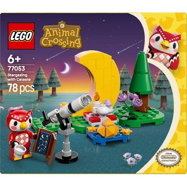 LEGO Animal Crossing Stargazing with Celeste building set 78 pieces, UK version