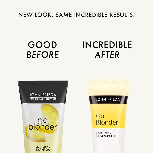 John Frieda Go Blonder lightening shampoo, British brand