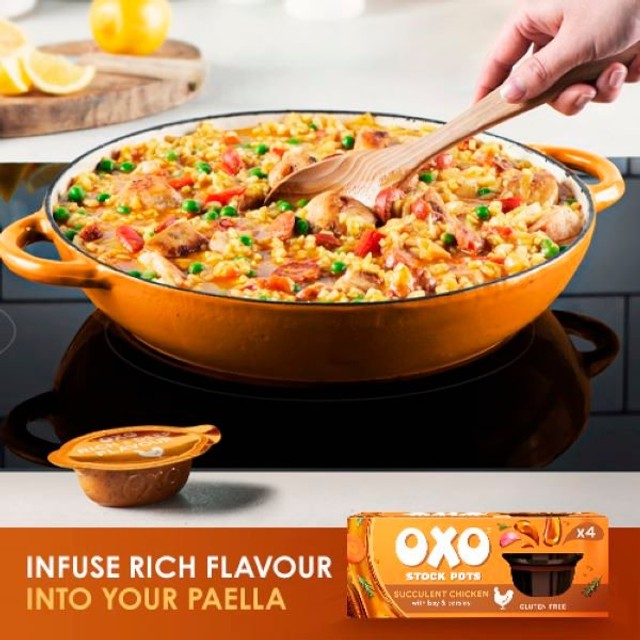 Oxo chicken stock pots 4 x 20g, imported from the UK