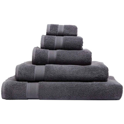 M&S M&S Super Soft Pure Cotton Antibacterial Bath Towel, Charcoal- Buy online at McGrocer