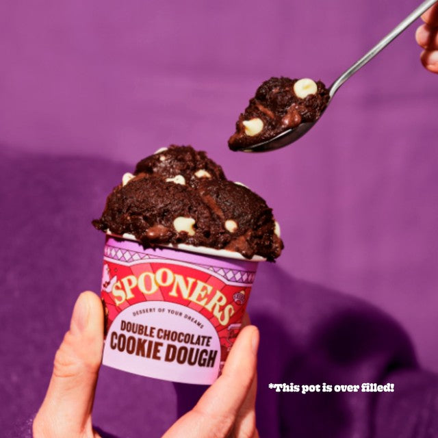 Spooners Double Chocolate Chip Cookie Dough 2 x 75g (British brand)