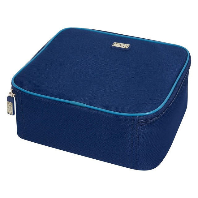 Polar Gear insulated 4-piece lunch set with bottle and ice pack in navy, imported from the UK