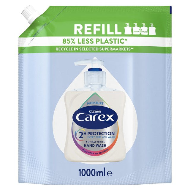 Carex Moisture Antibacterial Hand Wash Refill 1L - British product