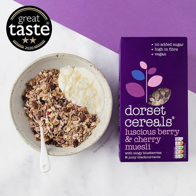 Dorset Cereals Luscious Berry and Cherry Muesli 600g - British product