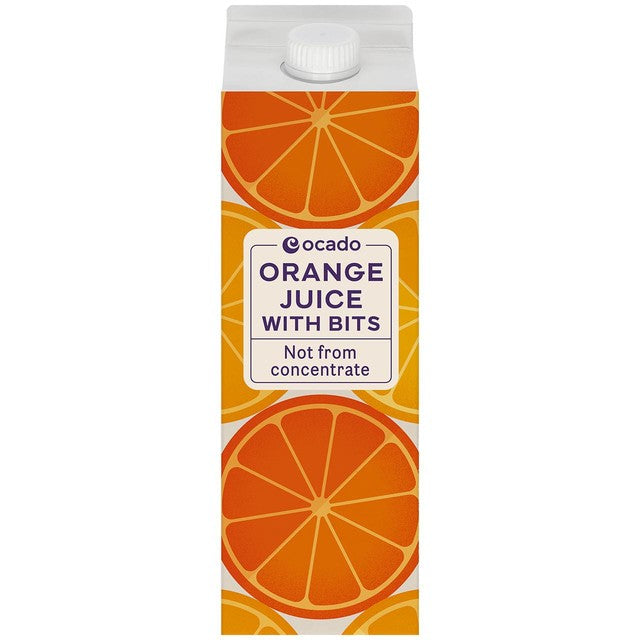 Ocado Orange Juice with Bits 1L, imported from the UK