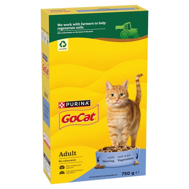 Go-Cat dry cat food herring with vegetables 750g, UK version
