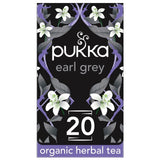 Pukka Herbs Earl Grey tea bags 20 pack, imported from the UK