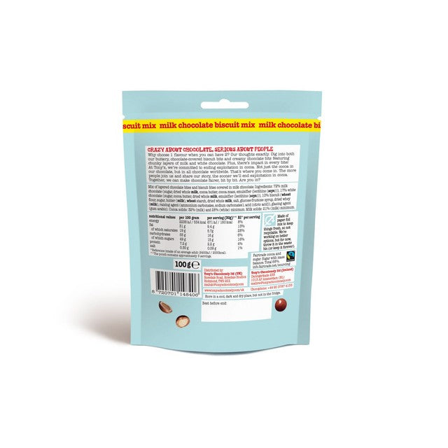 Tony's Chocolonely Littl' Bits milk chocolate biscuit mix 100g (British brand)