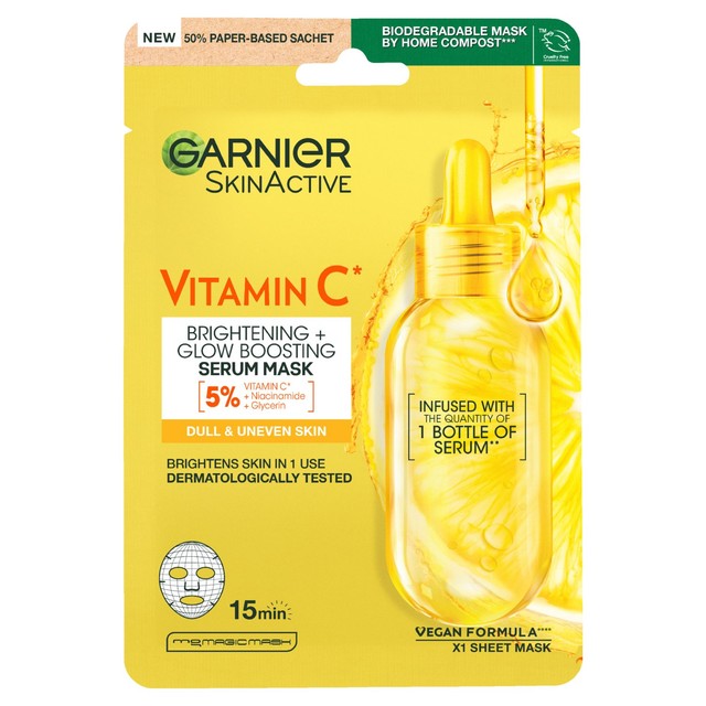 Garnier Vitamin C sheet mask 28g, UK version
