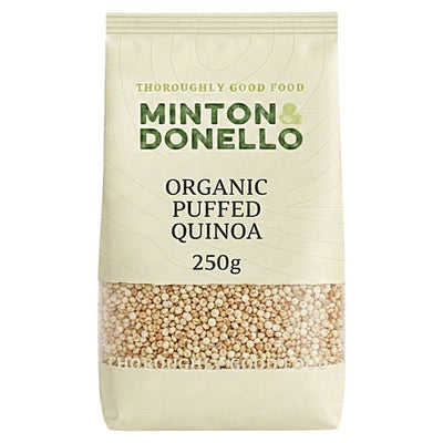 M&S Mintons Good Food Organic Puffed Quinoa Grain 250g- Buy online at McGrocer