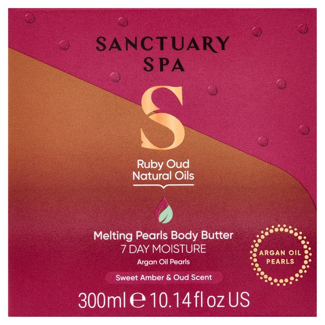 Sanctuary Spa ruby oud scented melting pearls body butter (British brand)