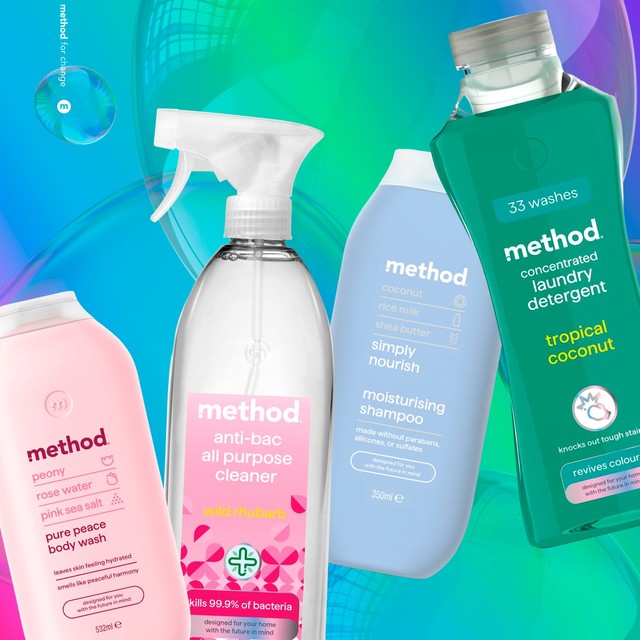 Method antibacterial all-purpose cleaner wild rhubarb 828ml, imported from the UK