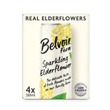 Belvoir Sparkling Elderflower Delicious & Light Cordial 4 x 330ml - British product