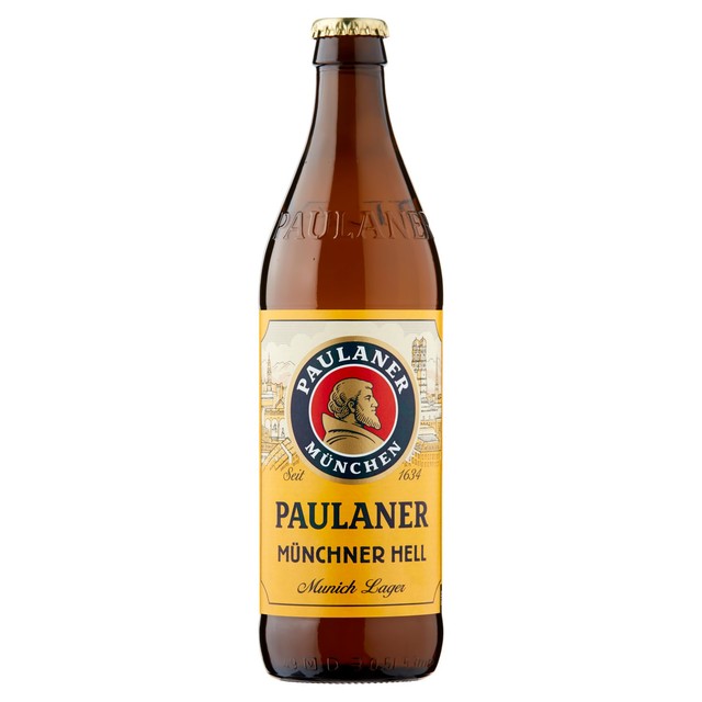 Paulaner Munchner Hell lager 500ml, imported from the UK