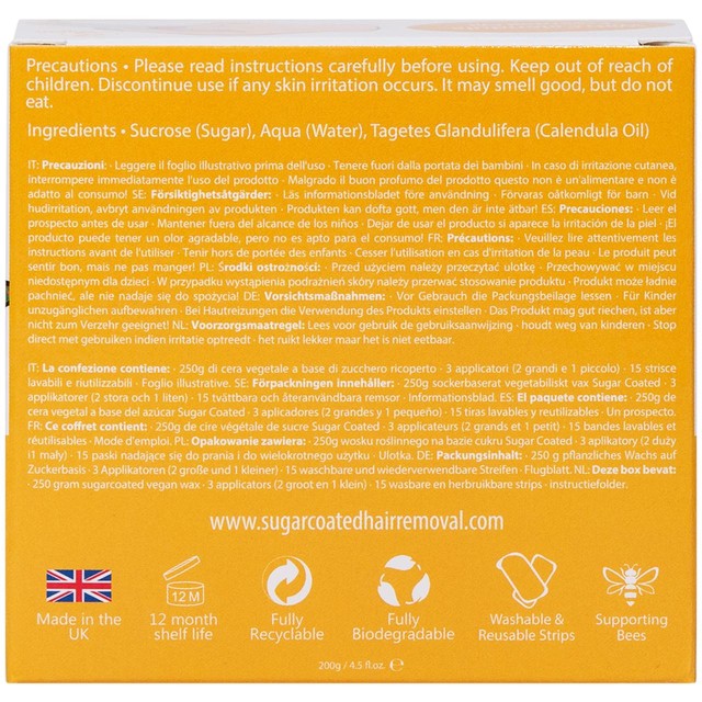 Sugar Coated Bikini Hair Removal Wax Kit 200g (British brand)