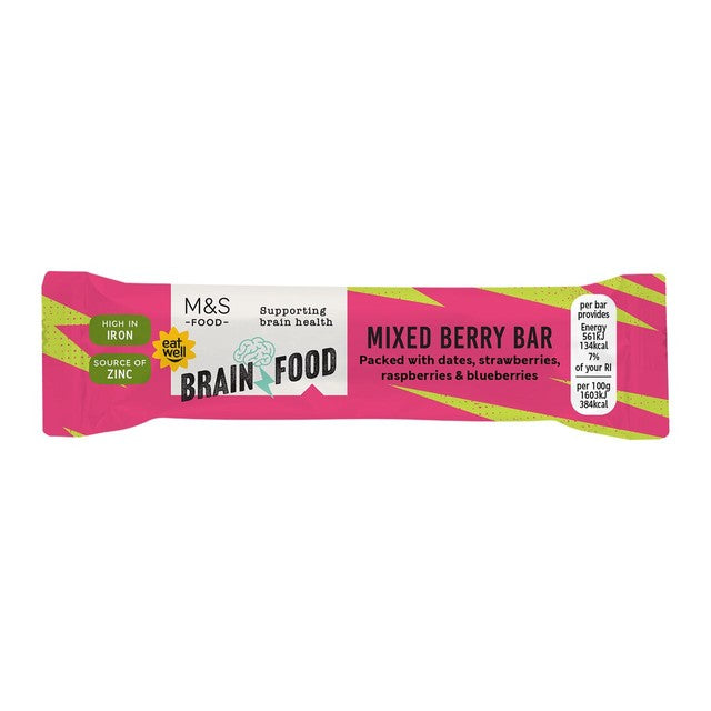 M&S mixed berry snack bar 35g, imported from the UK