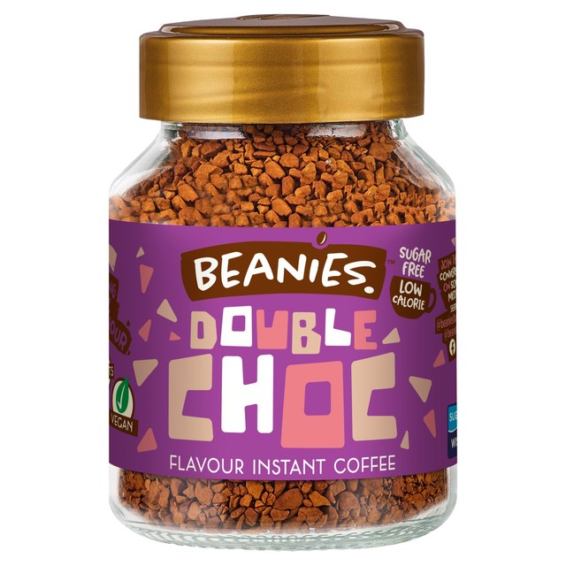 Beanies double chocolate flavour instant coffee 50g - British product