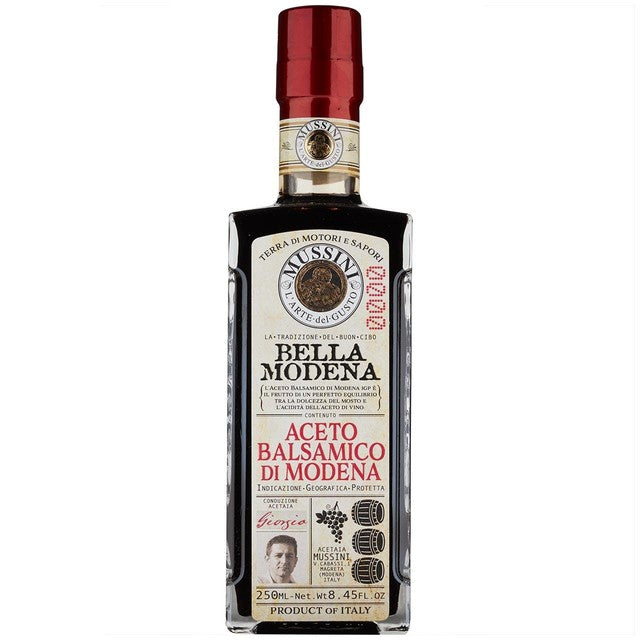 Mussini IGP Balsamic Vinegar of Modena Nuova Bella Modena 250ml, imported from the UK