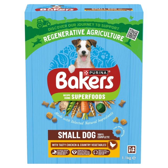 Bakers chicken dry dog food for small dogs 1.1kg - British product