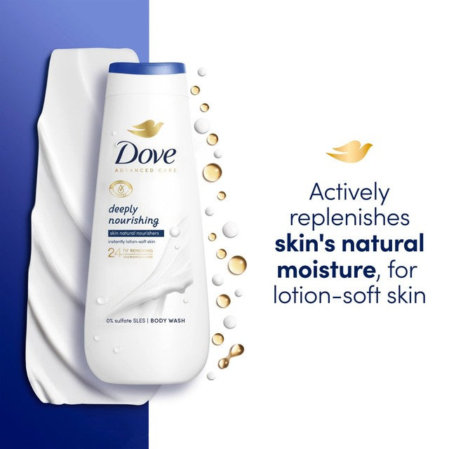 Dove deeply nourishing body wash 400ml - British product