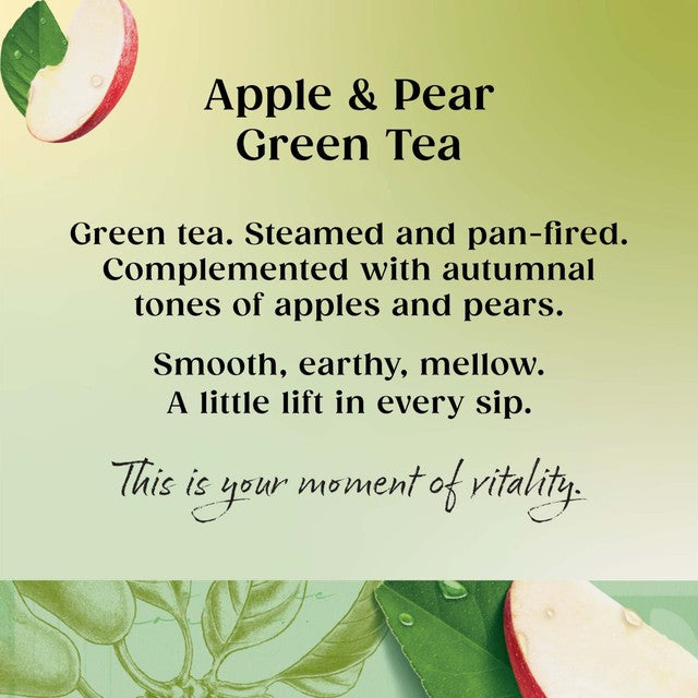 Twinings apple and pear green tea bags 20 per pack (British brand)