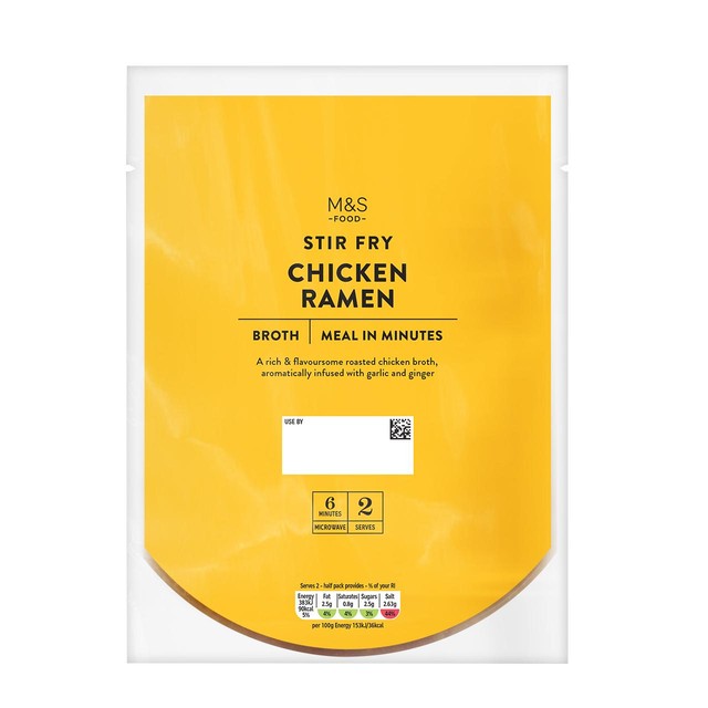 M&S chicken ramen broth 500g, imported from the UK