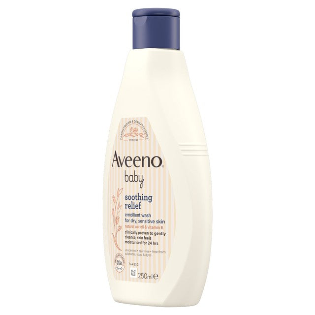 Aveeno baby soothing relief emollient wash 250ml - British product