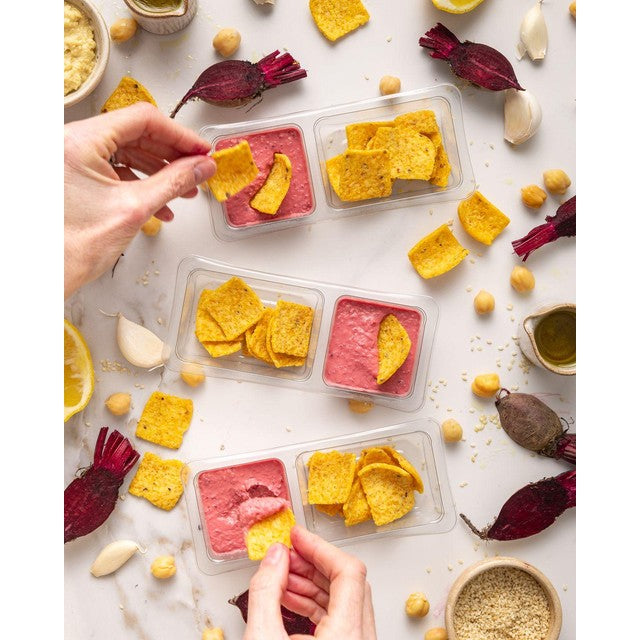 ChicP beetroot and horseradish hummus snack pack 153g - British product