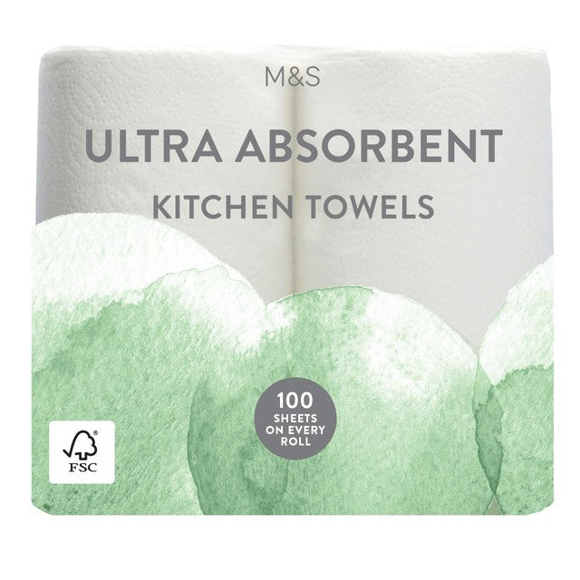 M&S ultra absorbent kitchen towels 100 sheets, imported from the UK